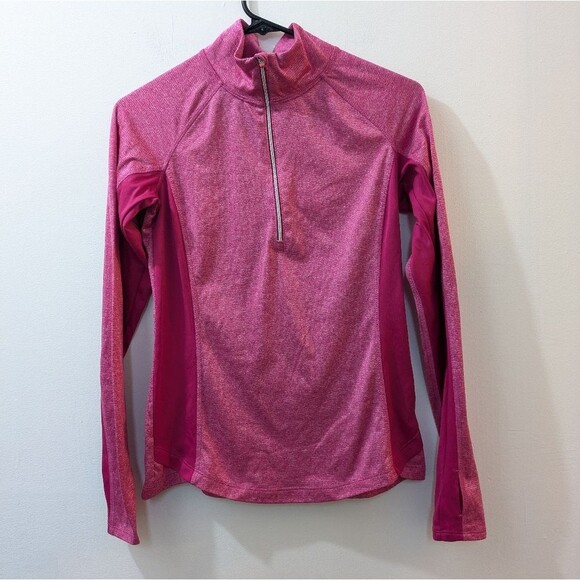 Danskin Now Semi-fitted 1/4 Zip pullover, Pink Women's Xtra Small - Picture 1 of 11